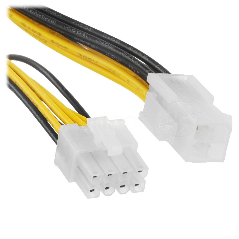 Удлинитель кабеля питания PCIe Cablexpert CC-PSU-84-20CM, PCIe 8pin(M)/PCIe 4pin(F), 20 см, пакет