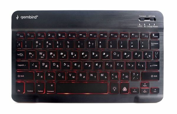 Клавиатура беспроводная Gembird KBW-4N, 78 кл., Bluetooth, ножн.тип клавиш, ультратонкая