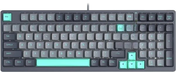 Клавиатура проводная A4Tech Fstyler FS300 механическая черный/серый USB for gamer LED (FS300 PANDA ROCK)