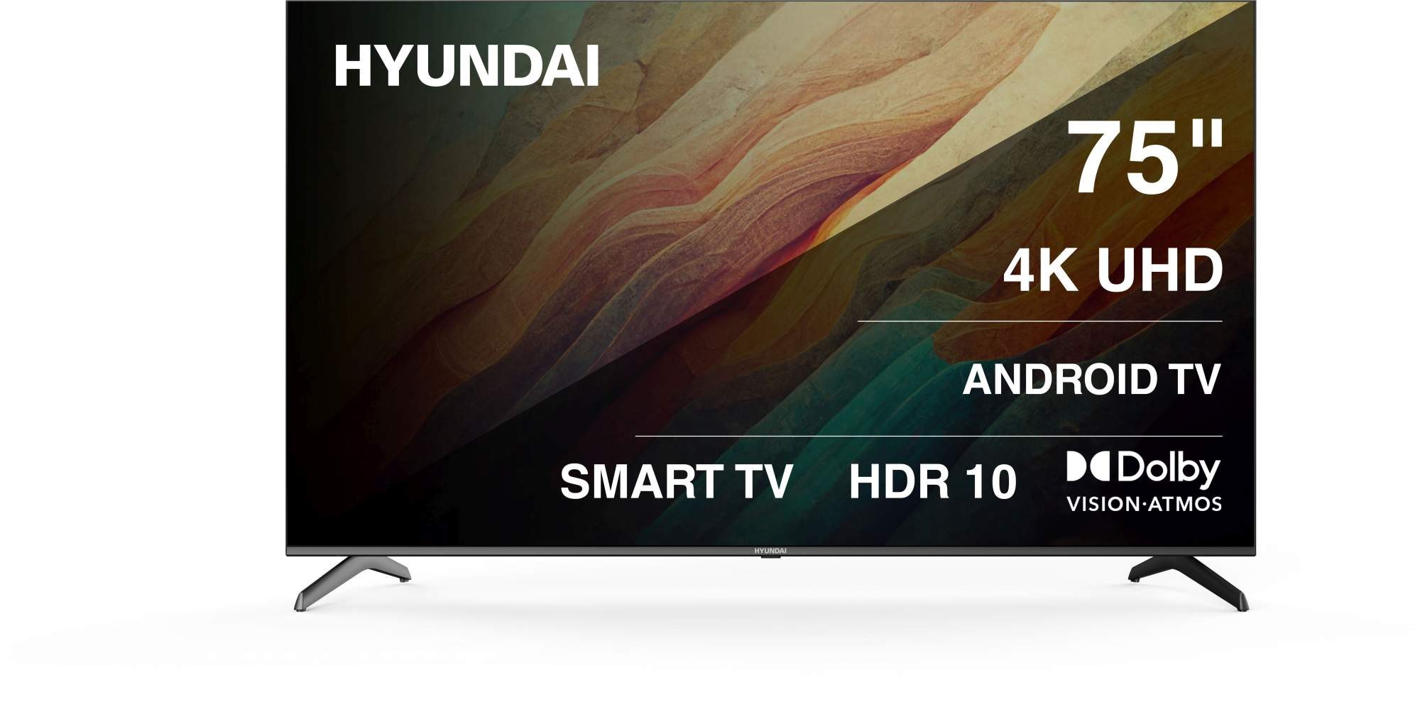 Телевизор Hyundai 75" H-LED75BU7009 черный LED UHD 60Hz Smart TV