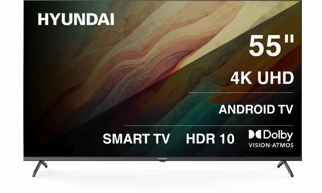 Телевизор Hyundai 55" H-LED55BU7009 черный LED UHD 60Hz Smart TV