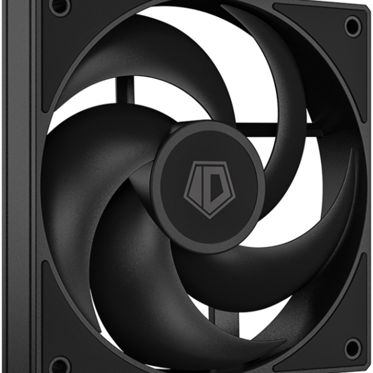 Вентилятор для корпуса ID-Cooling AS-120-K черный, 120 мм, 2000 об/мин, 27.2 дБ, 4 pin