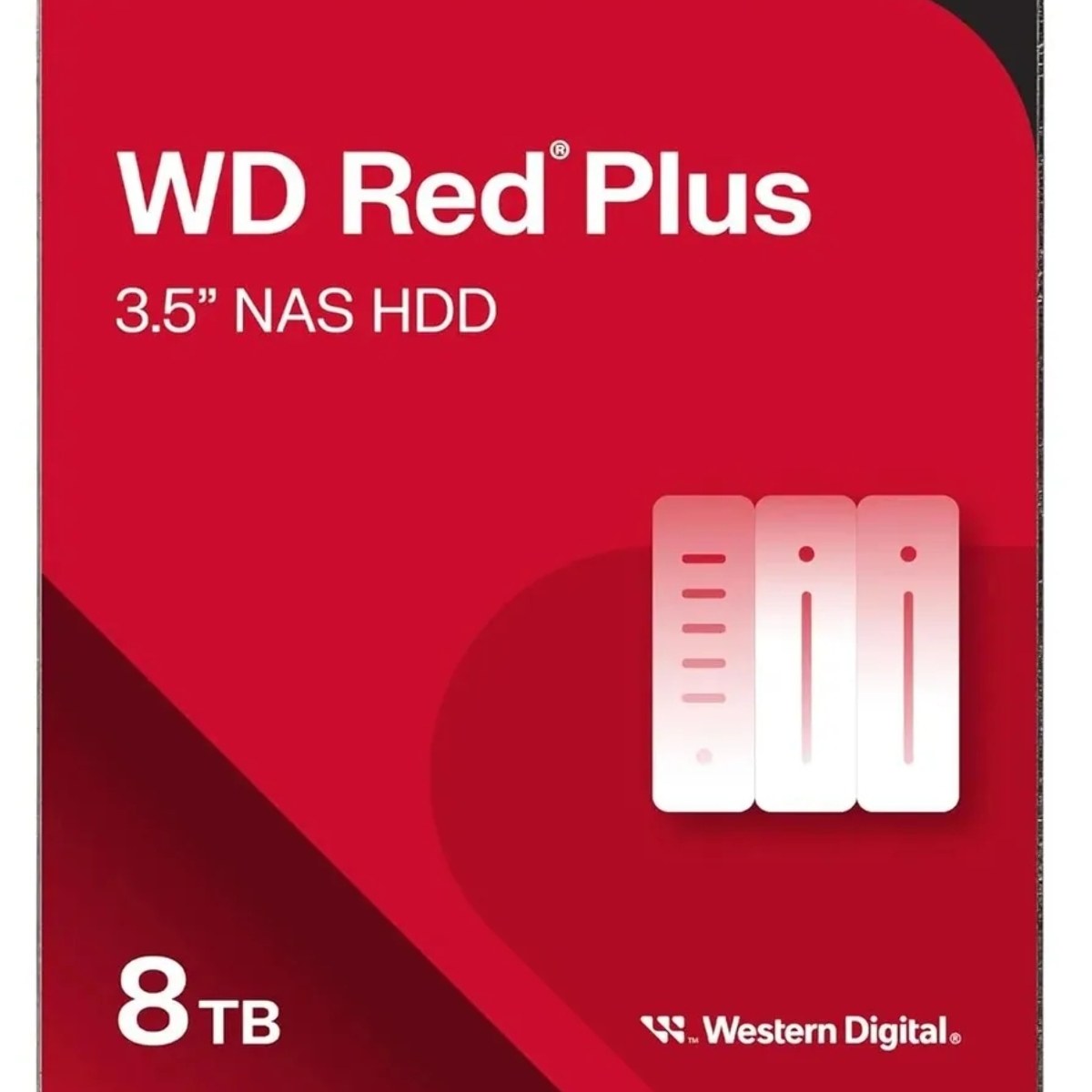 Жесткий диск HDD WD 8Tb, 5640RPM, SATA 3.5" Red Plus NAS 256MB buffer, CMR