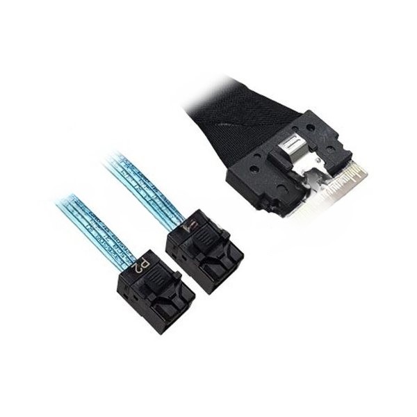 Кабель ACD-60003-ZC Slimline SASx8 (SFF8654) -to- 2 SAS HD x4 (SFF8643 SAS Connections), 1M, (аналог Broadcom 05-60003-00) 120