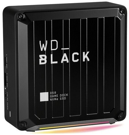 Накопитель SSD WD Thdb3 1Tb WDBA3U0010BBK-EESN D50 Game Dock 1.8" черный USB 3.1 type C