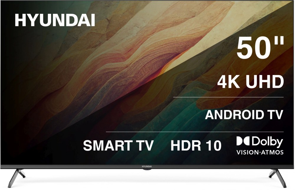 Телевизор Hyundai 50" H-LED50BU7009 черный LED UHD 60Hz Smart TV