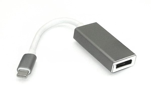 Адаптер Type-C на DisplayPort, серый