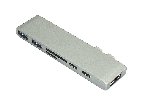 Адаптер сдвоенный Type-C на HDMI, USB 3.0*2 + Type-C* 2 + SD/TF для MacBook, серый