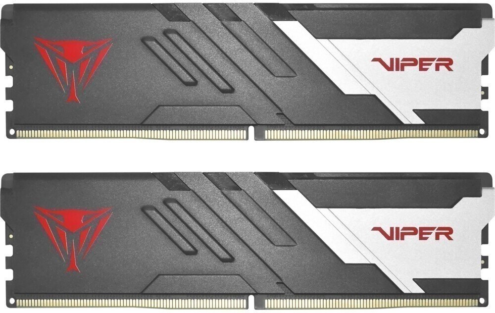 Оперативная память Patriot Viper Venom, DDR5, 32Gb (2x16Gb), 6000MHz, CL30, DIMM, с радиаторами, серый/черный
