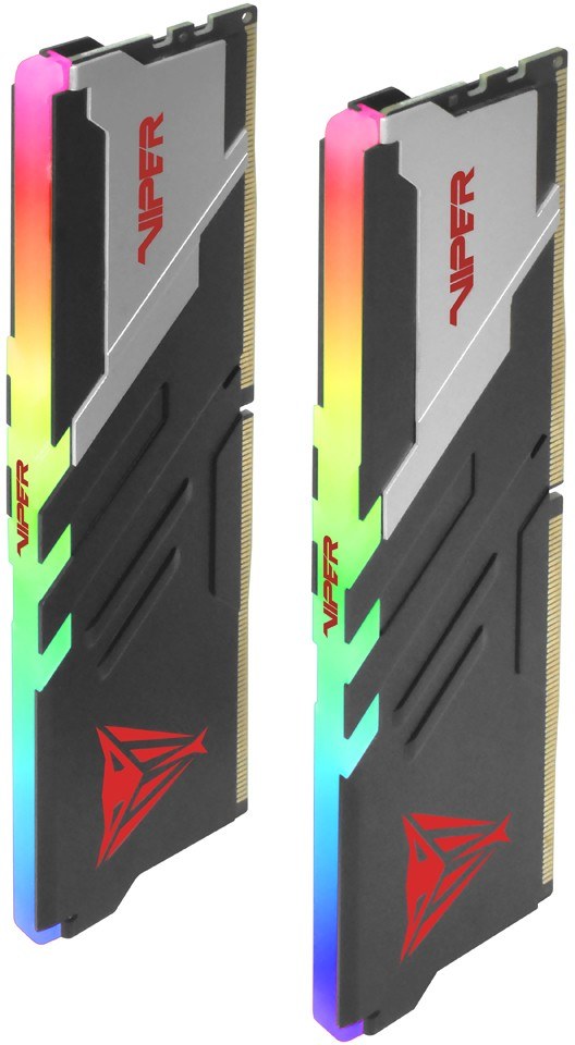 Оперативная память Patriot Viper Venom, DDR5, 32Gb (2x16Gb), 6000MHz, CL30, DIMM, с радиаторами, RGb, черный