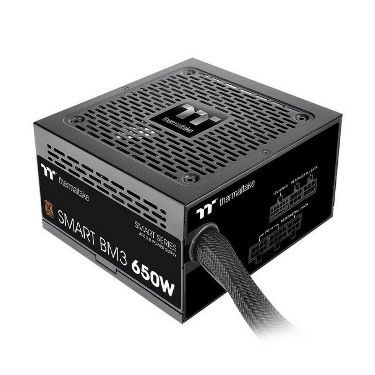 Блок питания Thermaltake Smart BM3 (PS-SPD-0650MNFABE-3), 650Вт, 80 PLUS Bronze, 120мм, модульный, черный