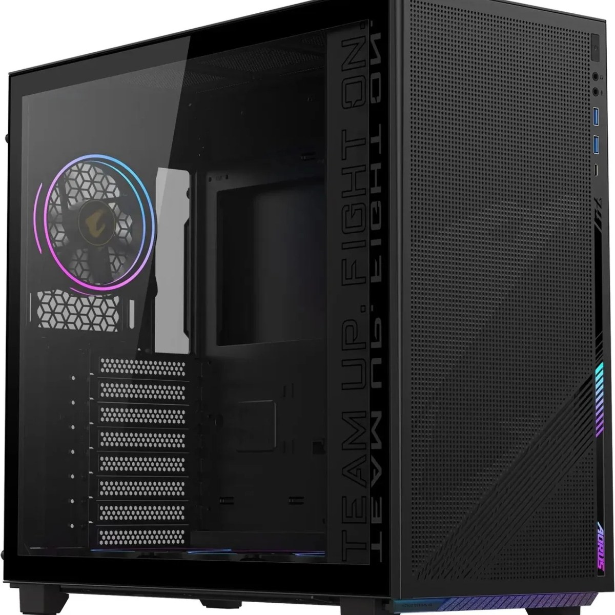 Компьютерный корпус Gigabyte Gb-AC400G черный без БП ATX 2xUSB 3.0 1xUSB3.1 audio bott PSU