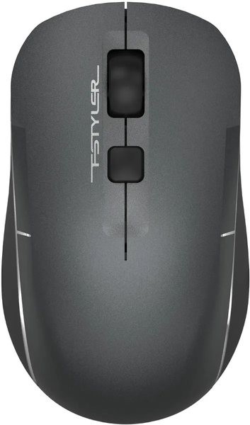 Мышь беспроводная A4Tech Fstyler FB26CS Air2 серый/черный, 2000 dpi, Bluetooth / USB, Bluetooth / радиоканал, кнопки - 4
