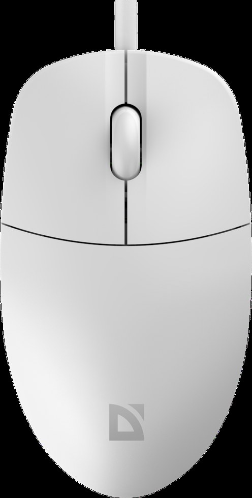 Мышь проводная Defender Azora MB-241 белый, 1200 dpi, USB, кнопки - 3