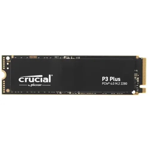 Накопитель SSD Crucial P3 Plus, 2Tb, PCIe 4.0 x4, M.2 2280, NVMe, R/W 5000/4200