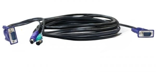 Кабель D-Link DKVM-CB5 KVM Cable with VGA and 2 x PS/2 connectors for DKVM-4K, 4.5m.
