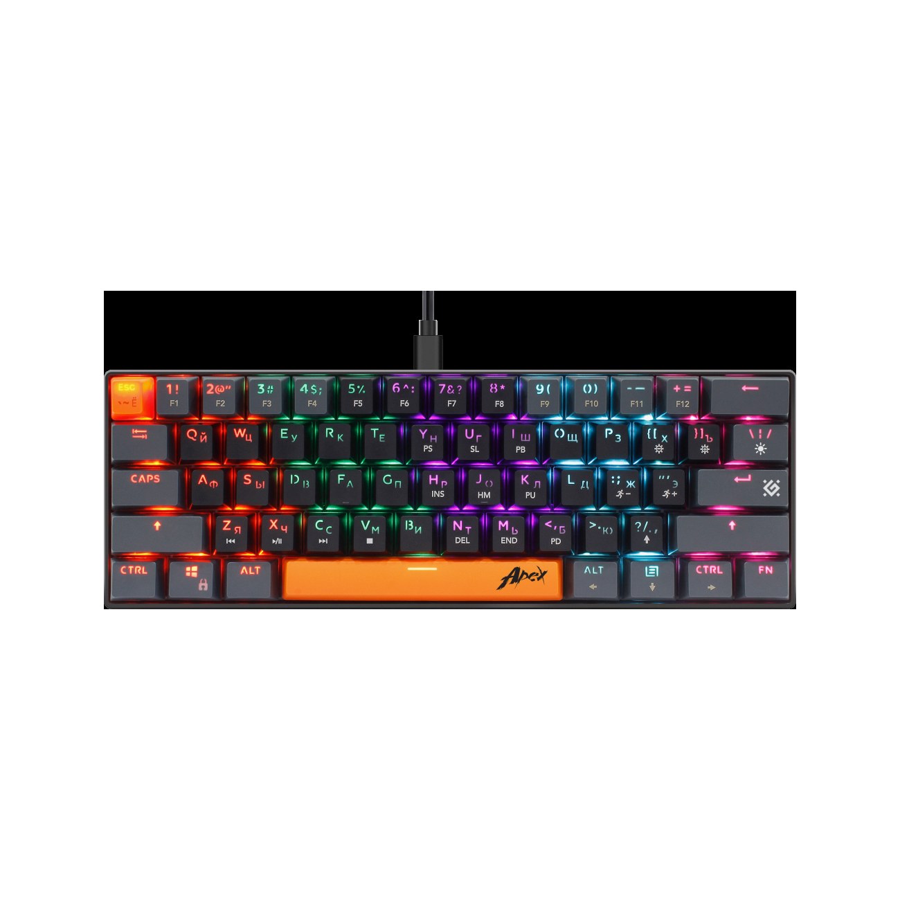 Клавиатура проводная Defender USB APEX GK-002 RU