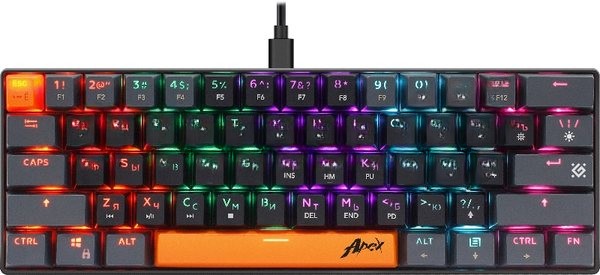 Клавиатура проводная Defender USB APEX GK-002 RU