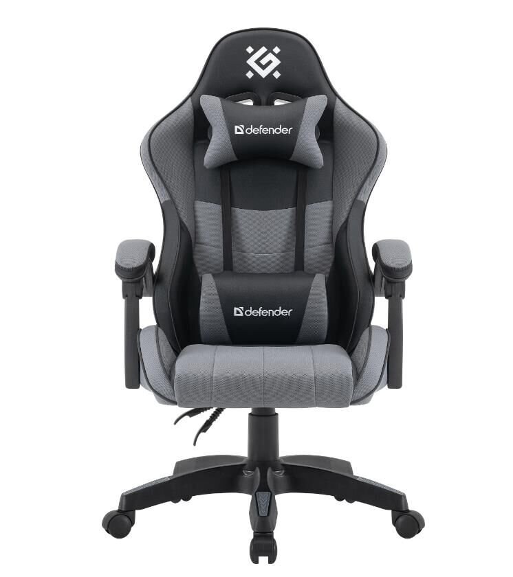 Кресло игровое Defender STRIDER черный/серый, PU