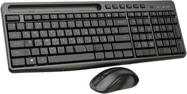 Комплект клавиатура+мышь Oklick S275W беспроводной, USB, 1600 DPI, чёрный