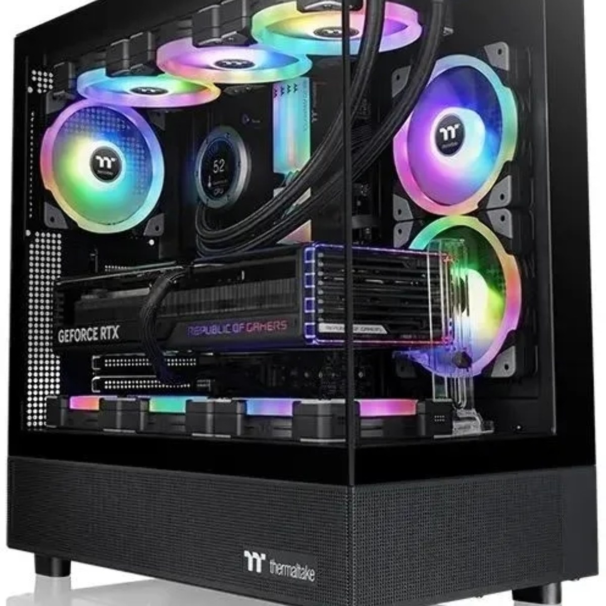 Компьютерный корпус Thermaltake View 270 TG ARGb черный без БП ATX 6x120мм 2x140мм 1x200мм 2xUSB3.0 audio bott PSU