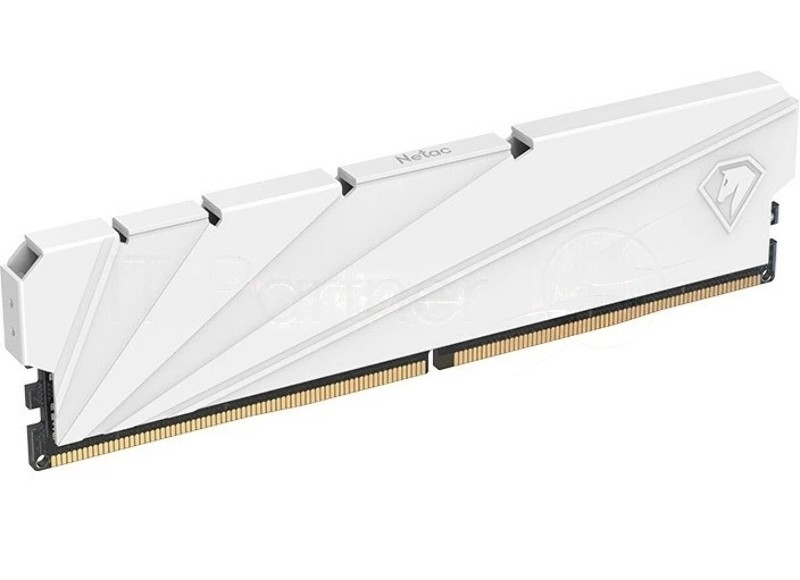 Оперативная память NETAC, DDR4, 16Gb (2x8GB), 3600MHz, CL18, DIMM, с радиатором, белый