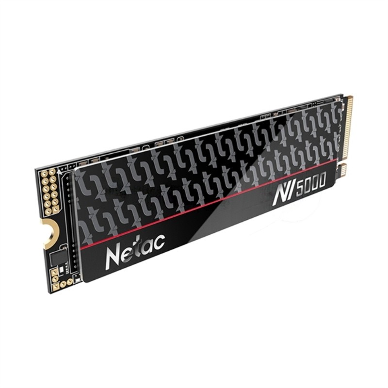 Накопитель SSD Netac NV5000-T, 500Gb, M.2 2280, PCIe 4.0 x4, NVMe, R/W 4800/2700, с радиатором