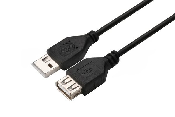 Кабель GoPower удлинитель USB2.0 (m)-USB (f) 1.5м ПВХ черный в пакете (1/200)