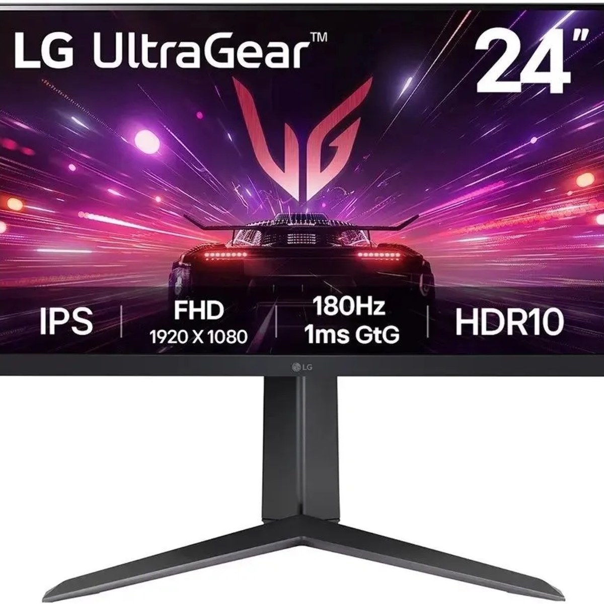 Монитор 23.8" LG UltraWide 24GS65F-B IPS 1920x1080, 180 Гц, 1 мс, 16:9, 300 кд/м2, 1xHDMI, 1хDP, 1x3.5 мм, черный