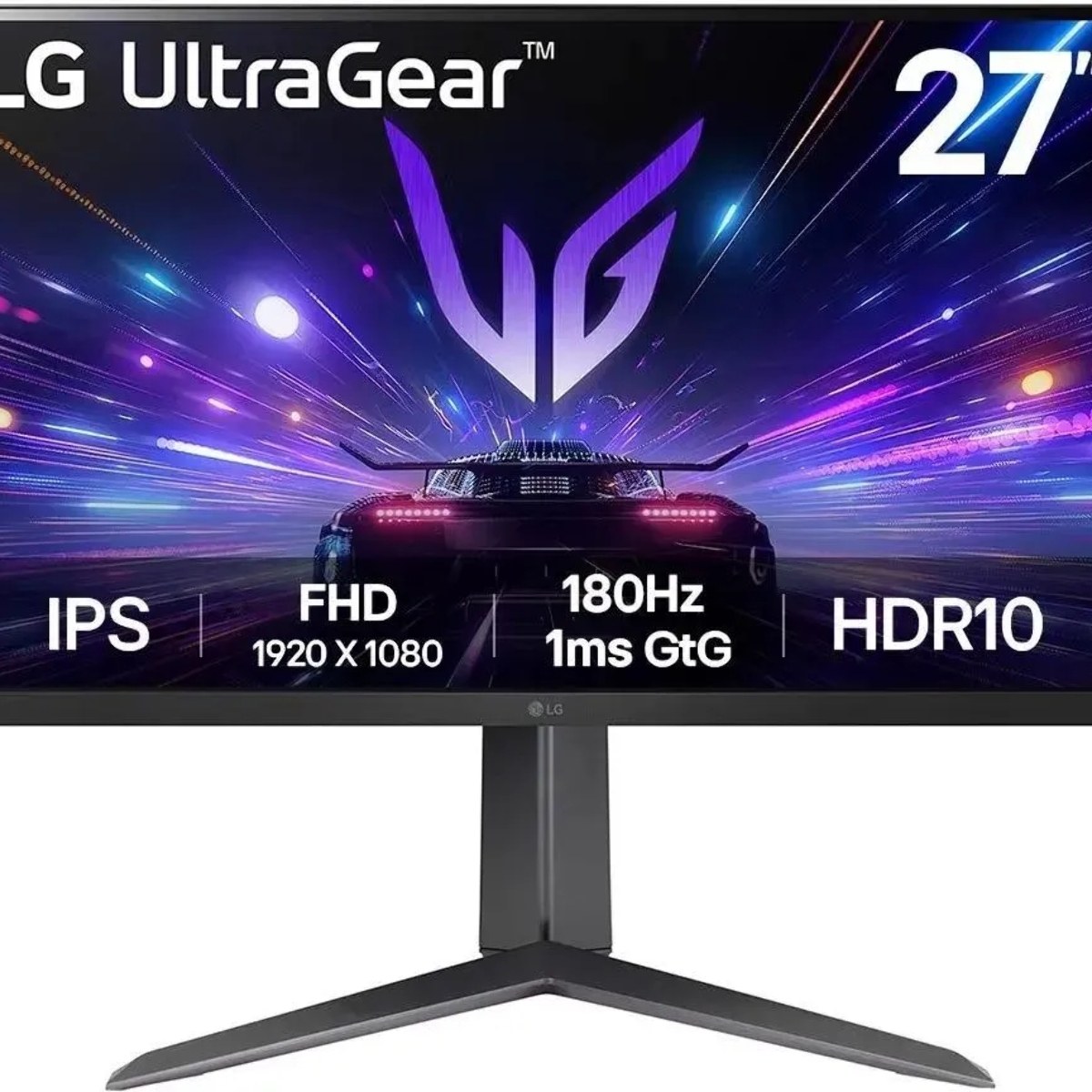 Монитор 27" LG UltraGear 27GS65F-B IPS 1920x1080, 180 Гц, 1 мс, 16:9, 400 кд/м2, 1xHDMI, 1хDP, 1x3.5 мм, черный