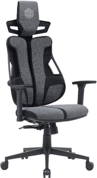Кресло Cactus CS-CHR-DUO-GYBK серый, экокожа