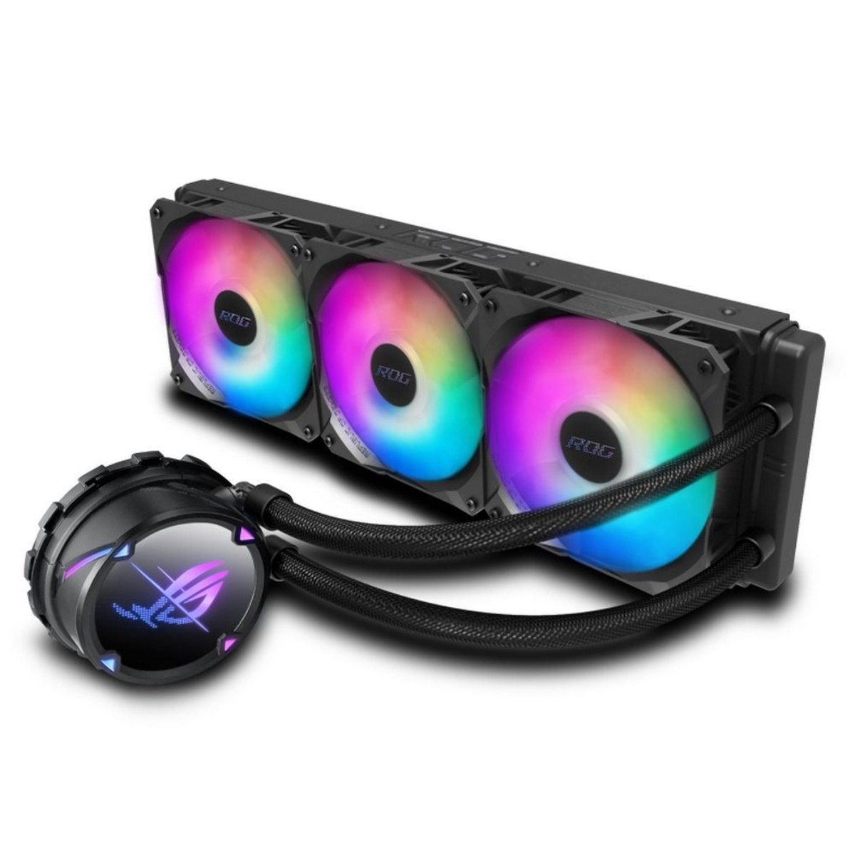 Система жидкостного охлаждения ASUS ROG STRIX LC II 360 ARGb 90RC00F1-M0UAY4 черный 120мм алюминий+медь 37,6db 4-pin