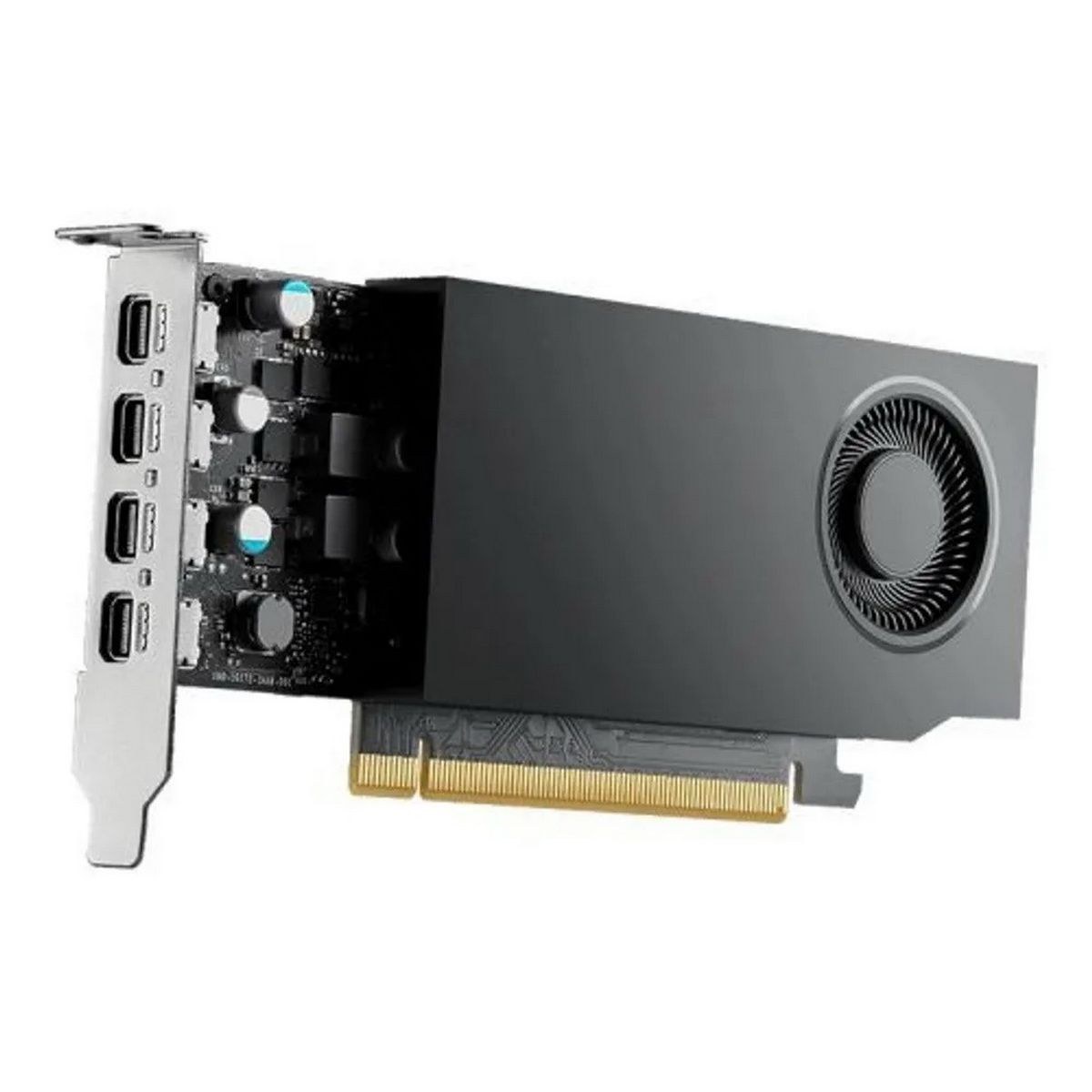 Видеокарта NVIDIA RTX A1000, 8 GB GDDR6, 128 bit, 4xMini DisplayPort, GPU 1462 MHz