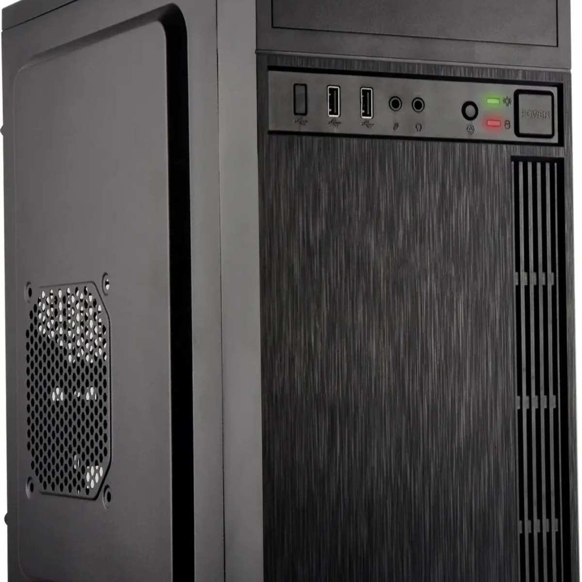 Компьютерный корпус KingPrice KPCC-MN210 черный без БП mATX 1x80мм 2x120мм 2xUSB 2.0 audio