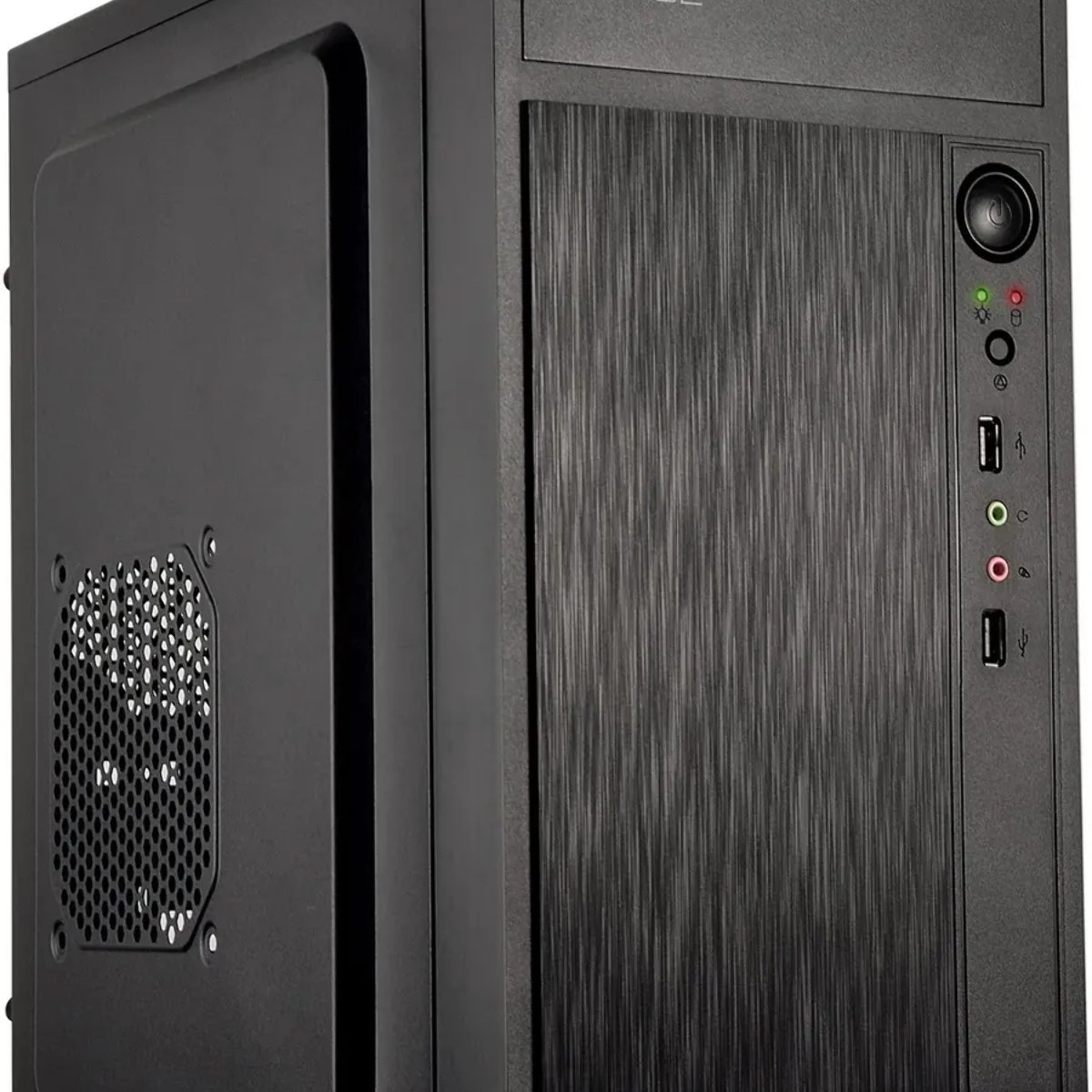 Компьютерный корпус KingPrice KPCC-MN211 черный без БП mATX 1x80мм 2x120мм 2xUSB 2.0 audio