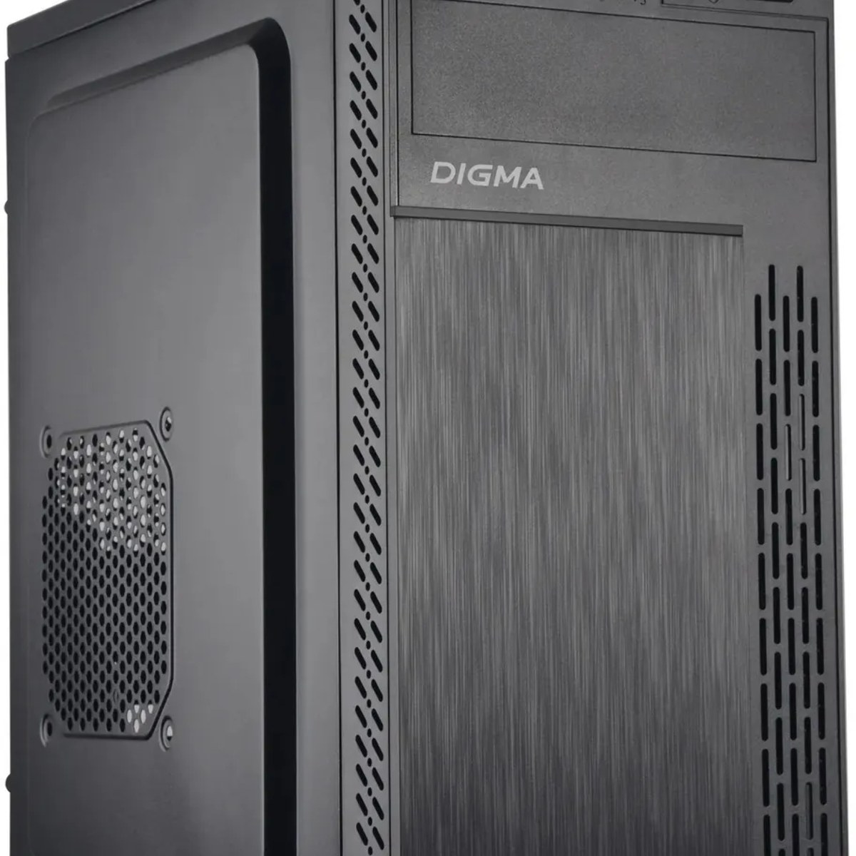 Компьютерный корпус Digma DCC-MN301 черный без БП mATX 1x80мм 2x120мм 1xUSB 2.0 1xUSB 3.0 audio