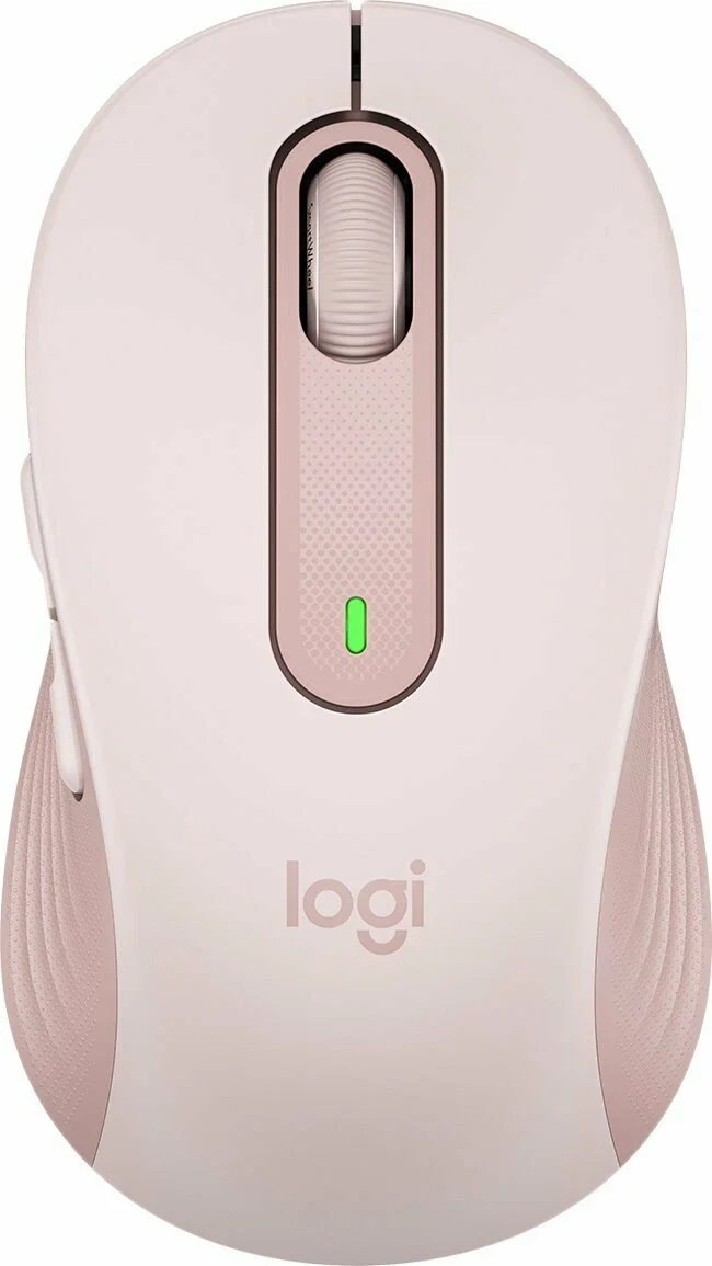 Мышь беспроводная Logitech Signature M650 розовый, 4000 dpi, радиоканал, Bluetooth, USB, кнопки - 5