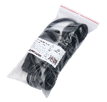 Кабель питания Cablexpert PC-S22-C19-2.5-3M, Schuko-C19, 3x2.5мм2, 16A, с заземлением, медь, 3м, черный, пакет