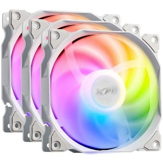 Комплект вентиляторов для корпуса ADATA XPG VENTO 120 ARGb PWM белый, 120 мм, 1850 об/мин, 21 дБ, 4 pin