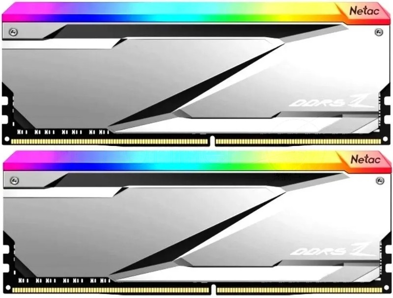 Оперативная память NETAC Z, DDR5, 32Gb (2x16 Gb), 6800 MHz, CL34, DIMM, ECC, радиатор, RGb, серебристый