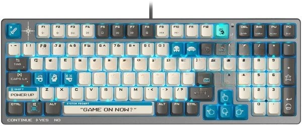 Клавиатура проводная A4Tech Bloody S98 Pixels Blue USB серый/бежевый