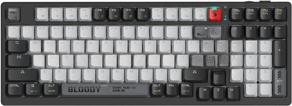 Клавиатура беспроводная механическая A4Tech Bloody WS98 USB черный/серый (WS98)