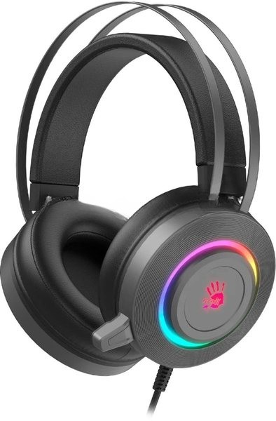 Гарнитура Bloody G521S серый, проводная, подсветка