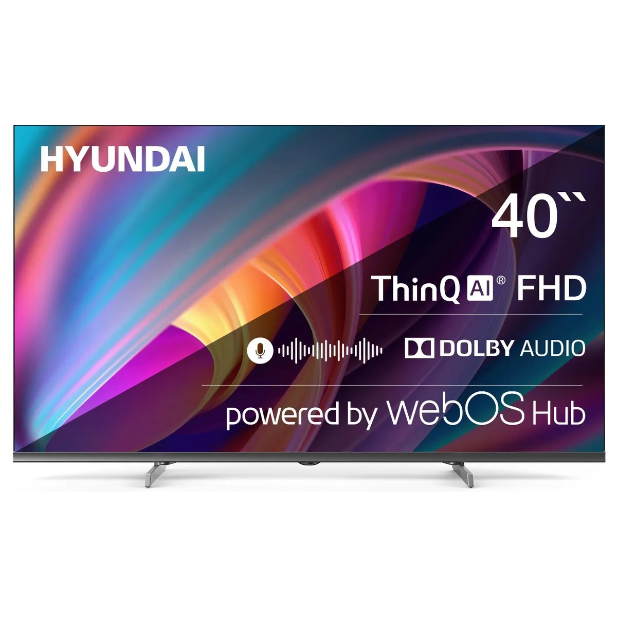 Телевизор Hyundai 40" H-LED40BS5100 черный/серый LED FHD 60Hz webOS 1.5GB/8GB