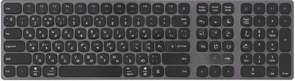 Клавиатура Oklick K867W беспроводная, Bluetooth, радиоканал, серый