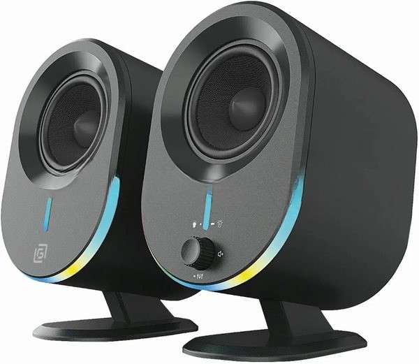 Акустическая система Оклик OK-303A 2.0 черный 20Вт BT