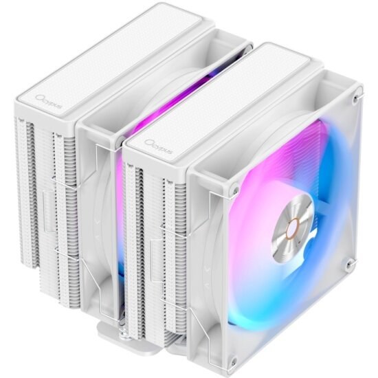 Кулер Ocypus Delta A62 WH ARGb белый 260W/All Intel/AMD AM*/2 fans/Screws