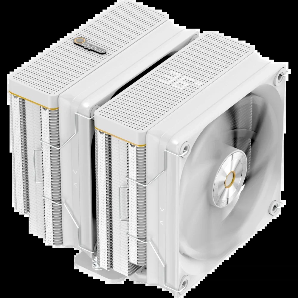Кулер Ocypus Iota A62 WH Iota-A62-WH белый 120мм алюминий+медь 2000rpm 29db 4-pin 260W 158мм