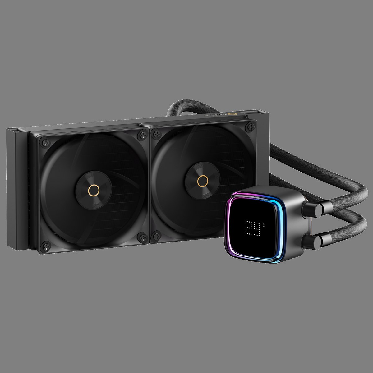 Система жидкостного охлаждения Ocypus Iota L24 BK ARGb черный 280W/All Intel/AMD AM*/Digital display/Screws