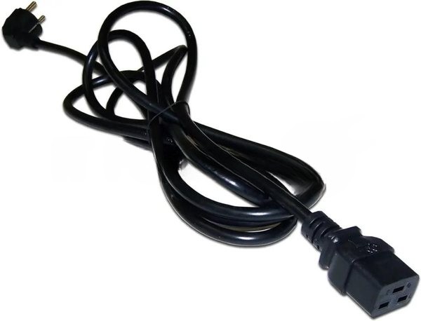 Шнур питания Lanmaster LAN-PP19/SHA-5.0-BK C19-Schuko проводник.:3x1.5мм2 5м 220В 16А черный